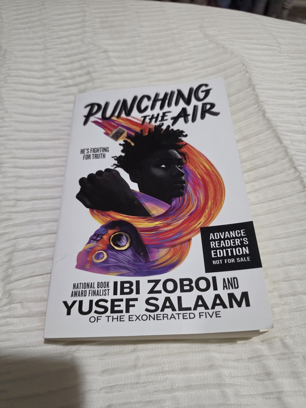 Punching the Air by Ibi Zoboi & Yusef Salaam - White Cover Advanced Reader's